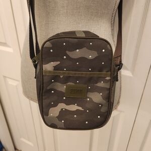 PINK Victoria's Secret Green Camo Cross Body Or Belt Bag